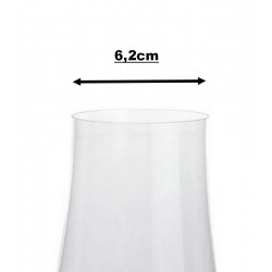 Jogo 6 Taças 360ml Para Vinho Branco Xtra Em Cristal Ecologico 23,5cm